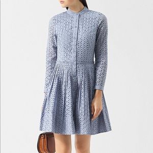 MICHAEL KORS SZ 0 Cloud Blue Eyelet Dress NWT